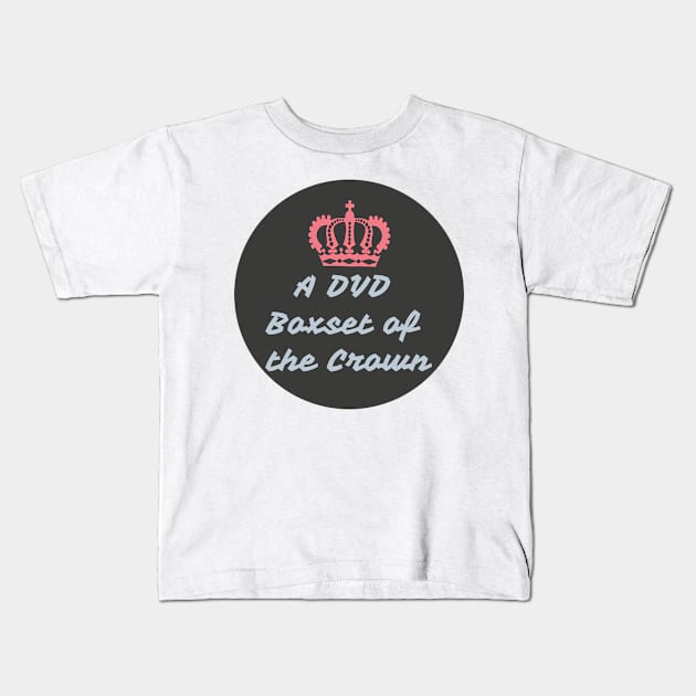 A DVD Boxset of the Crown Kids T-Shirt by TexasToons